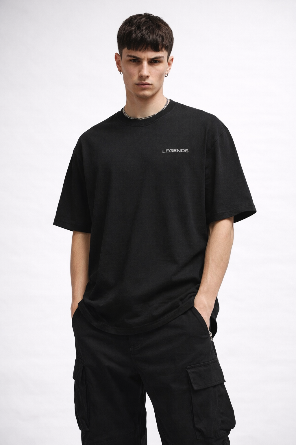 Black Oversized Legends T-Shirt