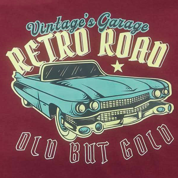 Retro Road Vintage Car Graphic T-Shirt