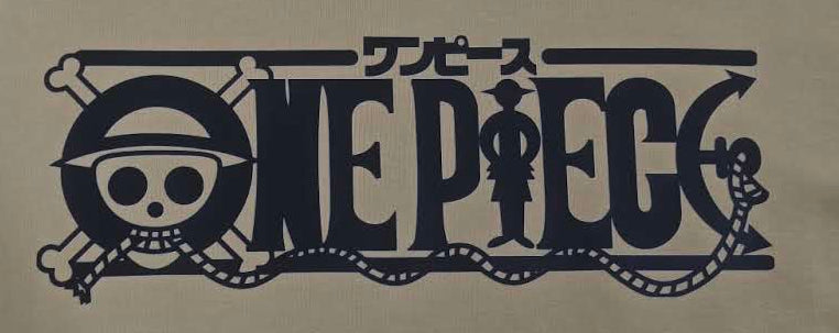 Beige One Piece Graphic oversized T-Shirt