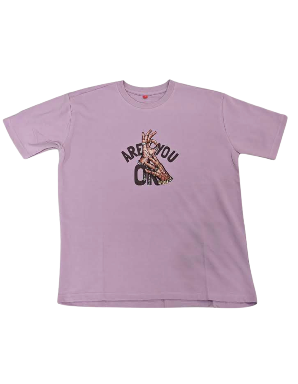 Oversized Lavender Graphic T-Shirt