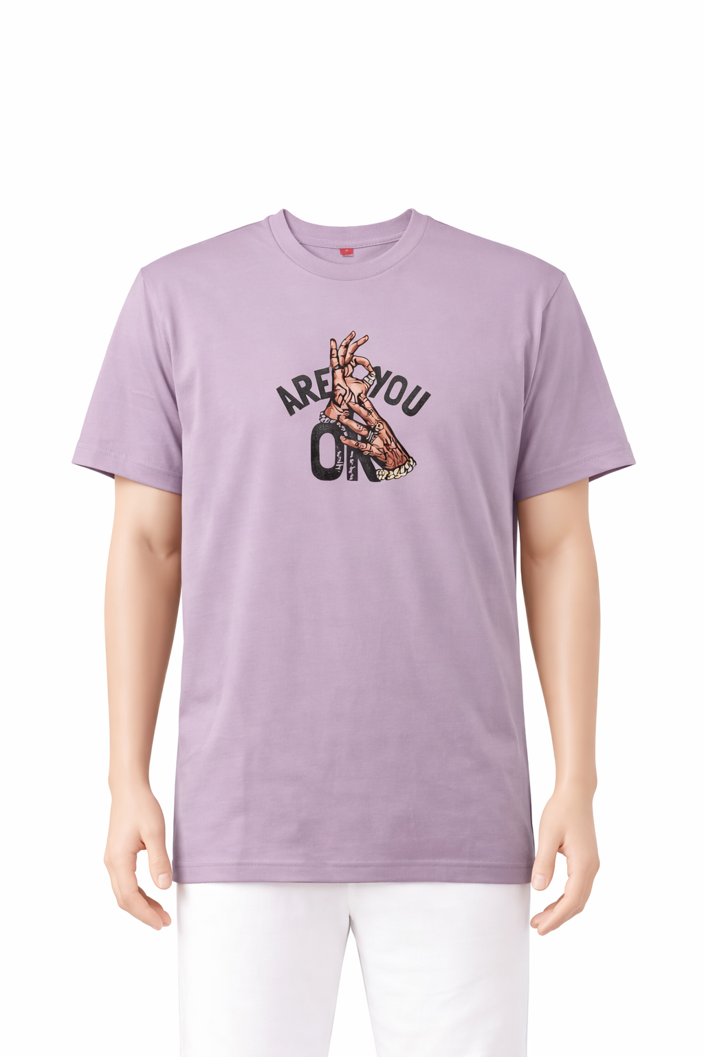 Oversized Lavender Graphic T-Shirt