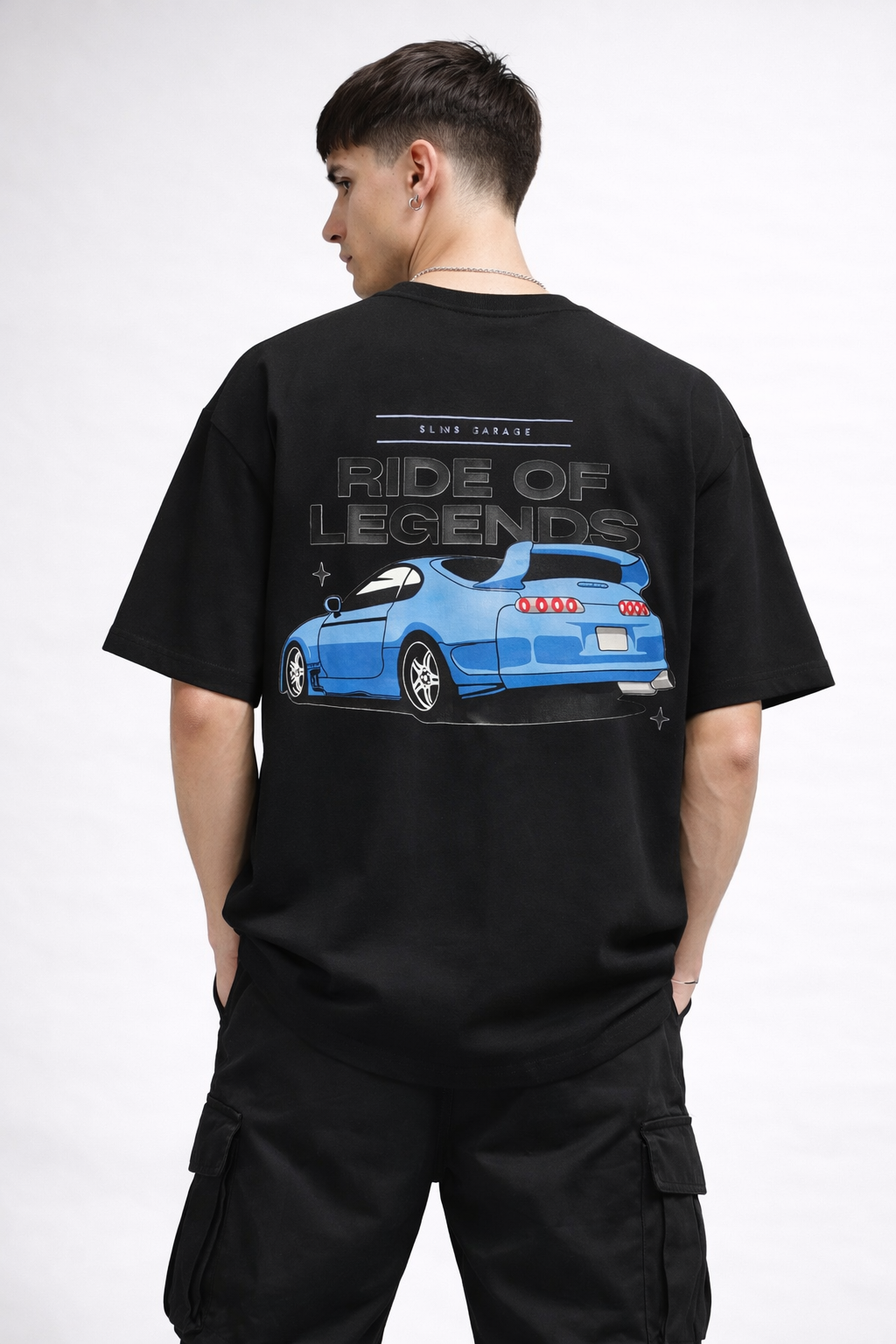 Black Oversized Legends T-Shirt